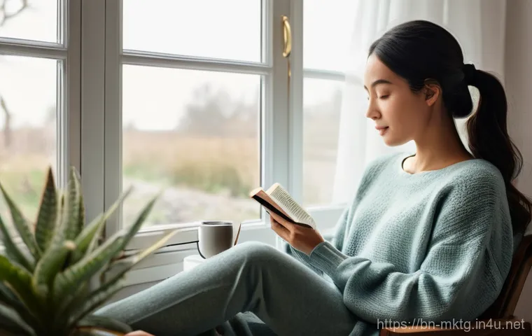 마케팅관리사 취득 후 업무 중 스트레스 관리법 - **Prompt:** A focused professional, either male or female, in their late 20s to early 30s, is seated...